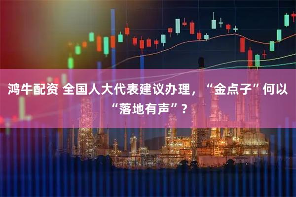 鸿牛配资 全国人大代表建议办理，“金点子”何以“落地有声”？