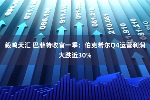 毅鸣天汇 巴菲特收官一季：伯克希尔Q4运营利润大跌近30%