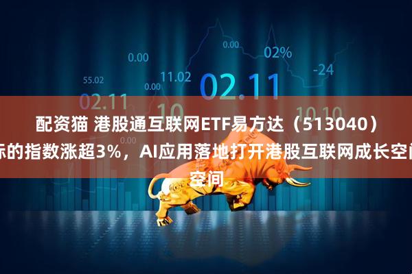 配资猫 港股通互联网ETF易方达（513040）标的指数涨超3%，AI应用落地打开港股互联网成长空间